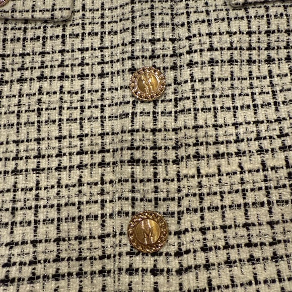 Marciano by Guess Black and Cream Tweed Skirt women’s size 2 - Picture 3 of 3